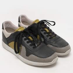 Bottega Veneta Multicolor Perforated Leather Low Top Sneakers Size 40