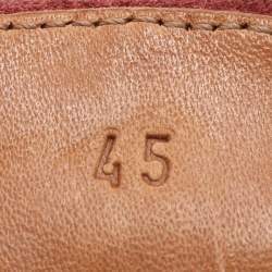 Bottega Veneta Light Maroon Suede Intrecciato Loafers Size 45