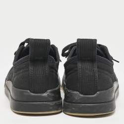 Bottega Veneta Black Canvas Vulcanized Sneakers Size 41