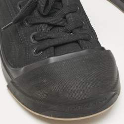 Bottega Veneta Black Canvas Vulcanized Sneakers Size 41