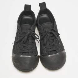 Bottega Veneta Black Canvas Vulcanized Sneakers Size 41
