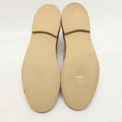 Pre Owned Bottega Veneta Beige Stretch Fabric and Suede Chelsea Boots Size 43