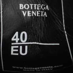 Bottega Veneta Black Intrecciato Leather Sawyer Slip On Sneakers Size 40