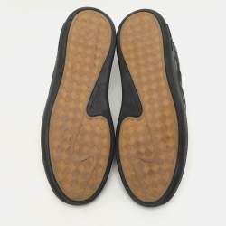 Bottega Veneta Black Intrecciato Leather Sawyer Slip On Sneakers Size 40