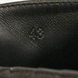 Bottega Veneta Black Intrecciato Leather Slip On Loafers Size 43