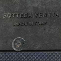 Bottega Veneta Two Tone Blue Suede Intrecciato Low Top Sneakers Size 43