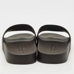 Bottega Veneta Brown Quilted Rubber Pool Slides Size 42