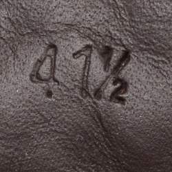 Pre Owned Bottega Veneta Brown Intrecciato Leather Cervo Wave Driver Bow Loafers Size 41.5