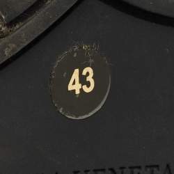 Pre Owned Bottega Veneta Navy Blue Suede and Intrecciato Leather High Top Sneakers Size 43