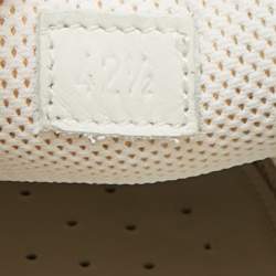 Pre Owned Bottega Veneta Green Intrecciato Leather Slip On Sneakers Size 42.5