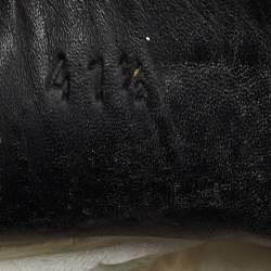 Pre Owned Bottega Veneta Black Intrecciato Leather Bow Slip On Loafers Size 41.5