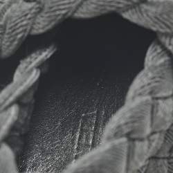 Pre Owned Bottega Veneta Black Intrecciato Elastic Fabric Starfish Slip On Sneakers Size 42