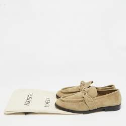 مملوكة مسبقًا حذاء لوفرز بوتيغا فينيتا نوت شامواه رمادي زيتوني سليب أون مقاس 42