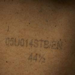 Pre Owned Bottega Veneta Dodger Size 44.5 Black intrecciato Suede Slip On Sneakers