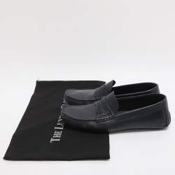 مملوكة مسبقًا حذاء لوفرز بوتيغا فينيتا جلد أزرق كحلي بيني مقاس 41.5