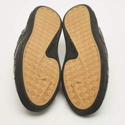 Pre Owned حذاء رياضي بوتيغا فينيتا دودغر جلد إنترشياتو أسود سليب أون مقاس 44