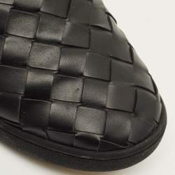 Pre Owned حذاء رياضي بوتيغا فينيتا دودغر جلد إنترشياتو أسود سليب أون مقاس 44