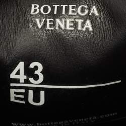 Pre Owned حذاء رياضي بوتيغا فينيتا دودغر جلد إنترشياتو أسود سليب أون مقاس 44