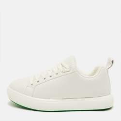 مملوكة مسبقًا Bottega Veneta Pillow Size 43 White Leather Low Top Sneakers