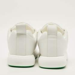 مملوكة مسبقًا Bottega Veneta Pillow Size 43 White Leather Low Top Sneakers