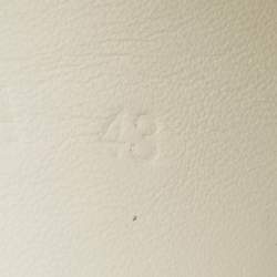 مملوكة مسبقًا Bottega Veneta Pillow Size 43 White Leather Low Top Sneakers