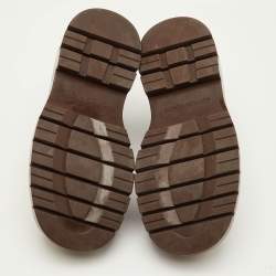 Pre Owned حذاء بوت بوتيغا فينيتا تشيلسي بلاتفورم للكاحل جلد أسود مقاس 38