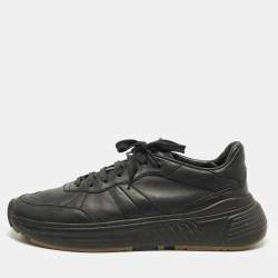 مملوكة مسبقًا Bottega Veneta Speedster Size 45.5 Black Leather Low Top Sneakers
