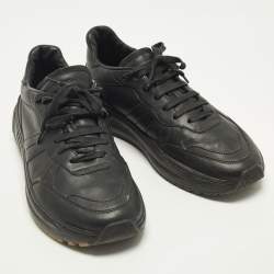 مملوكة مسبقًا Bottega Veneta Speedster Size 45.5 Black Leather Low Top Sneakers
