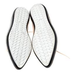 Pre Owned Bottega Veneta Pink Suede Dhalia Pointed Toe Derby Size 42