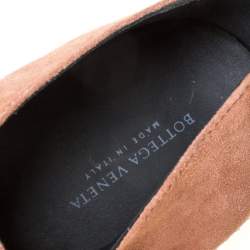 Pre Owned Bottega Veneta Pink Suede Dhalia Pointed Toe Derby Size 42