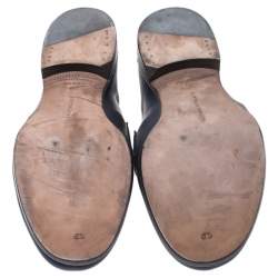 مملوكة مسبقًا Bottega Veneta Blue Intrecciato Leather Penny Loafers Size 40