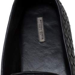 مملوكة مسبقًا حذاء سليبرز بوتيغا فينيتا سموكنغ جلد أنترشياتو أسود مقاس 45