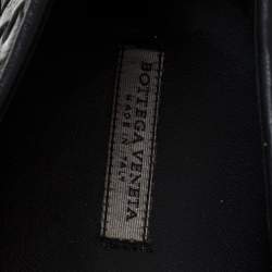 Pre Owned Bottega Veneta Black Intrecciato Leather Smoking Slippers Size 41