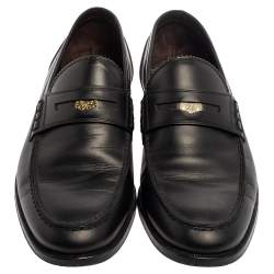 مملوكة مسبقًا حذاء لوفرز بوتيغا فينيتا بيني جلد أسود مقاس 42.5