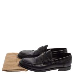 مملوكة مسبقًا حذاء لوفرز بوتيغا فينيتا بيني جلد أسود مقاس 42.5