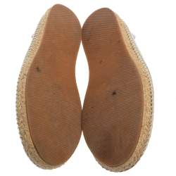 Pre Owned حذاء إسبادريلز بوتيغا فينيتا سليب أون مثقف أزرق مقاس 42