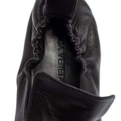 مملوكة مسبقًا Bottega Veneta Black Leather Smoking Slippers Size 43