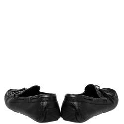 Bottega Veneta Black Intrecciato Leather Slip on Loafers Size 42.5