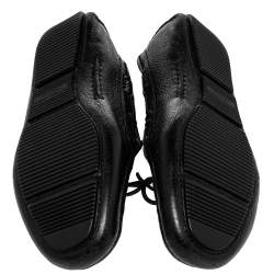 Bottega Veneta Black Intrecciato Leather Slip on Loafers Size 42.5