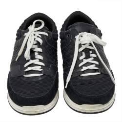 Pre Owned Bottega Veneta Black Intrecciato Leather Sneakers Size 41