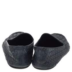 Pre Owned حذاء سليبرز سموكينغ بوتيغا فينيتا جلد انترشياتو كحلي مقاس 40