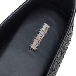 Pre Owned حذاء سليبرز سموكينغ بوتيغا فينيتا جلد انترشياتو أسود مقاس 44