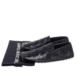 Pre Owned حذاء لوفرز بوتيغا فينيتا دوغلاس جلد انترشياتو أسود مقاس 37