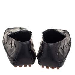 Pre Owned حذاء لوفرز بوتيغا فينيتا دوغلاس جلد انترشياتو أسود مقاس 37