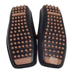 Pre Owned حذاء لوفرز بوتيغا فينيتا دوغلاس جلد انترشياتو أسود مقاس 37