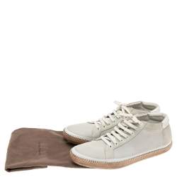 مملوكة مسبقًا حذاء رياضي بوتيغا فينيتا منخفض أعلى سويدي أبيض مقاس 41.5