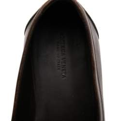 مملوكة مسبقًا حذاء لوفرز بوتيغا فينيتا سليب أون جلد بني داكن مقاس 43