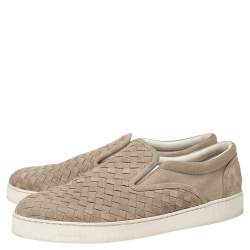 Pre Owned حذاء رياضي بوتيغا فينيتا سليب أون دودجير سويدي إنترشييتو رملي مقاس 44