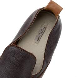 Pre Owned حذاء سموكينغ سليبرز ب وتيغا فينيتا جلد بني مقاس 41