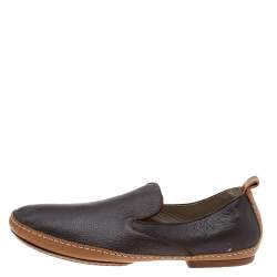 Pre Owned حذاء سموكينغ سليبرز بوتيغا فينيتا جلد بني مقاس 41